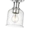 Z-Lite Bryant 1 Light Flush Mount, Chrome And Clear Seedy 734F1-CH - alternate 2